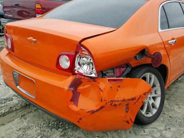 1G1ZE5EB1AF264500 - 2010 CHEVROLET MALIBU LTZ ORANGE photo 9