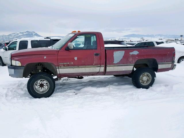 1B7KF26Z4SS205255 - 1995 DODGE RAM 2500 BURGUNDY photo 9