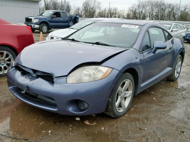 4A3AK24F87E058800 - 2007 MITSUBISHI ECLIPSE GS BLUE photo 2