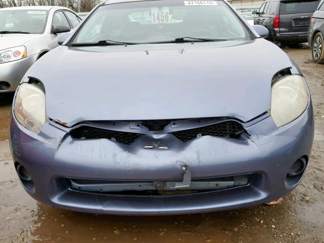 4A3AK24F87E058800 - 2007 MITSUBISHI ECLIPSE GS BLUE photo 7