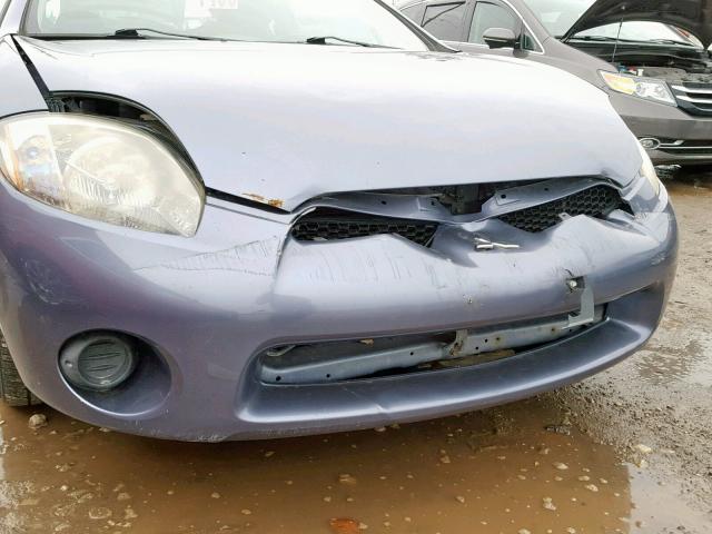 4A3AK24F87E058800 - 2007 MITSUBISHI ECLIPSE GS BLUE photo 9