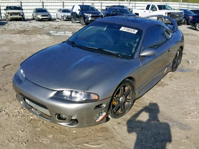 4A3AK54F6WE111963 - 1998 MITSUBISHI ECLIPSE GS GRAY photo 2