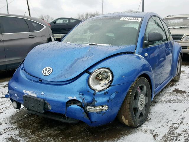 3VWCA21C5XM469166 - 1999 VOLKSWAGEN NEW BEETLE ლურჯი ფოტო 2