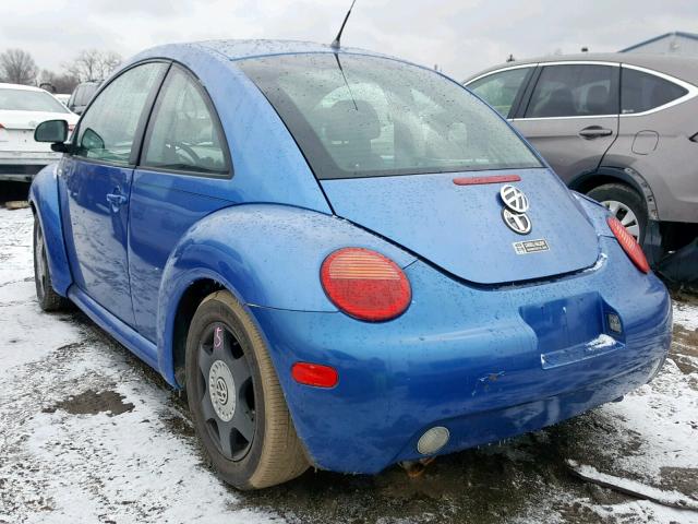 3VWCA21C5XM469166 - 1999 VOLKSWAGEN NEW BEETLE ლურჯი ფოტო 3