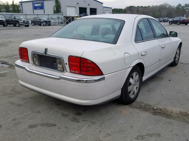 1LNHM87A52Y659275 - 2002 LINCOLN LS WHITE photo 4