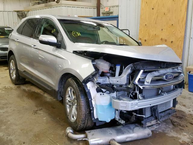 2FMPK3J85JBB23237 - 2018 FORD EDGE SEL SILVER photo 1