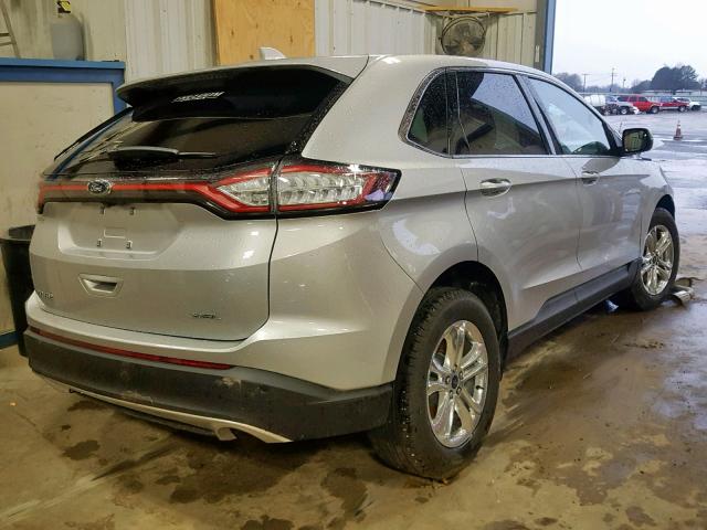 2FMPK3J85JBB23237 - 2018 FORD EDGE SEL SILVER photo 4