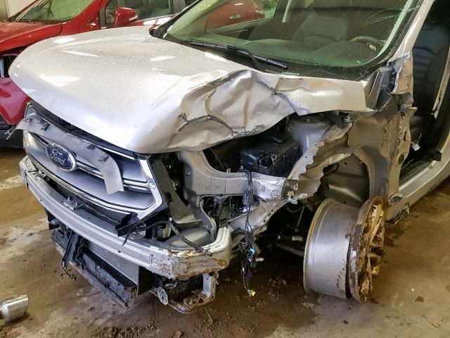 2FMPK3J85JBB23237 - 2018 FORD EDGE SEL SILVER photo 9