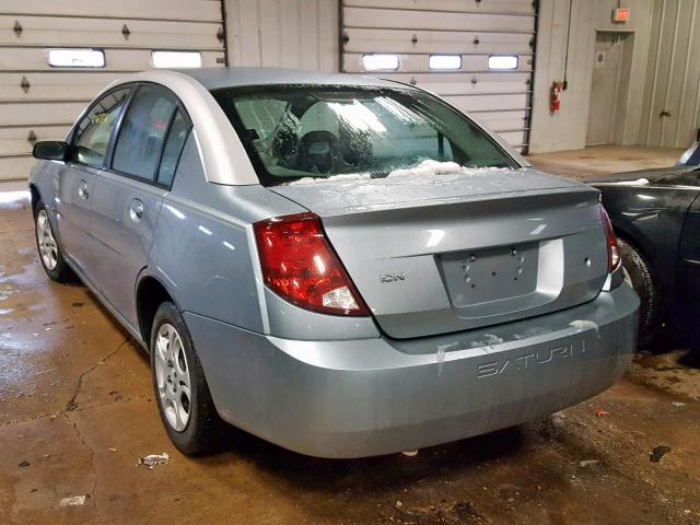 1G8AJ52F83Z122213 - 2003 SATURN ION LEVEL BLUE photo 3
