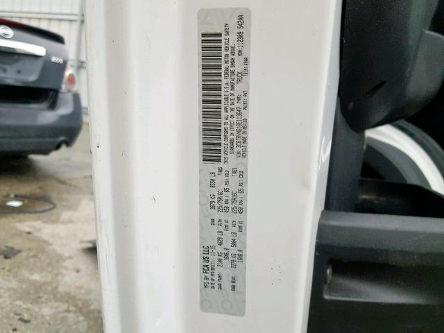 3C6TRVNG1GE113647 - 2016 RAM PROMASTER WHITE photo 10