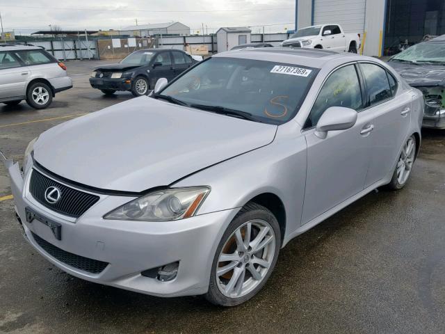 JTHBE262465010328 - 2006 LEXUS IS 350 SILVER photo 2