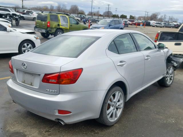 JTHBE262465010328 - 2006 LEXUS IS 350 SILVER photo 4