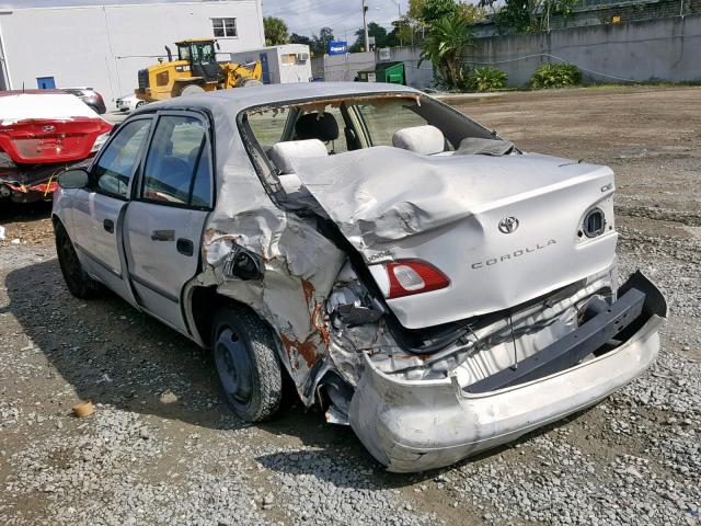 1NXBR12E1XZ188152 - 1999 TOYOTA COROLLA VE 银色 照片 3