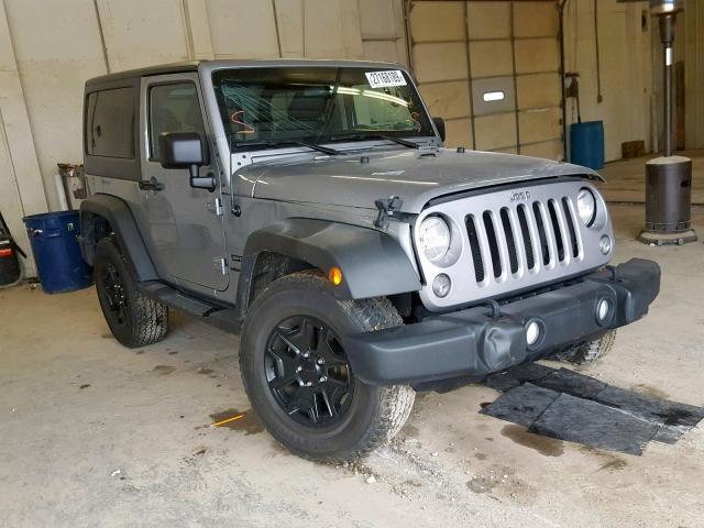 1C4AJWAG8EL148287 - 2014 JEEP WRANGLER S SILVER photo 1