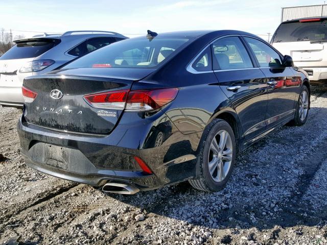 5NPE34AF7JH631811 - 2018 HYUNDAI SONATA SPO BLACK photo 4