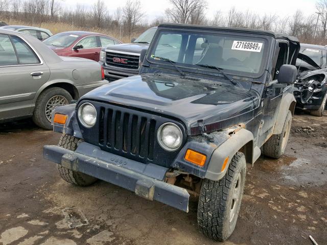 1J4FA29155P321751 - 2005 JEEP WRANGLER / GRAY photo 2