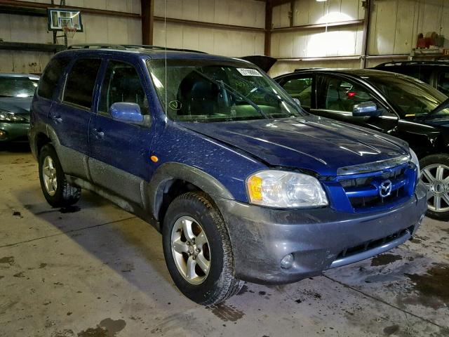 4F2CZ96175KM08885 - 2005 MAZDA TRIBUTE S BLUE photo 1