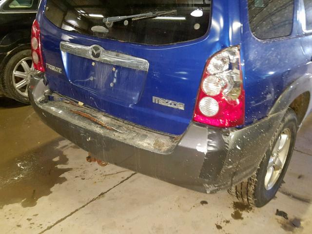 4F2CZ96175KM08885 - 2005 MAZDA TRIBUTE S BLUE photo 9