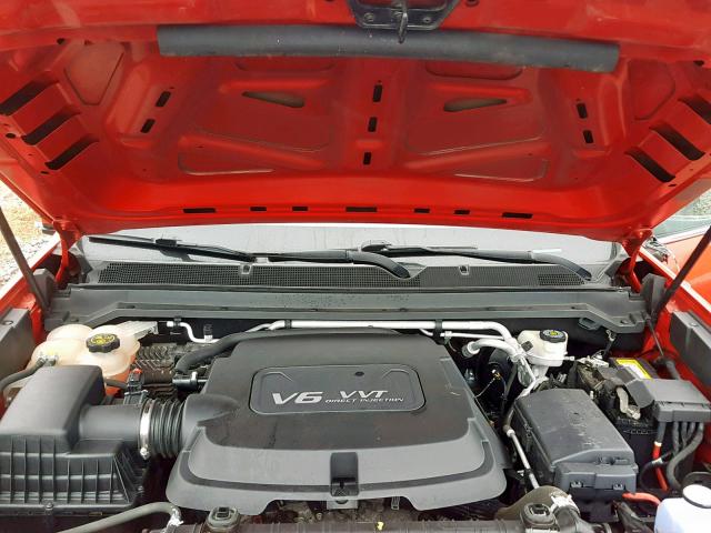 1GCGTAE32F1266296 - 2015 CHEVROLET COLORADO RED photo 7