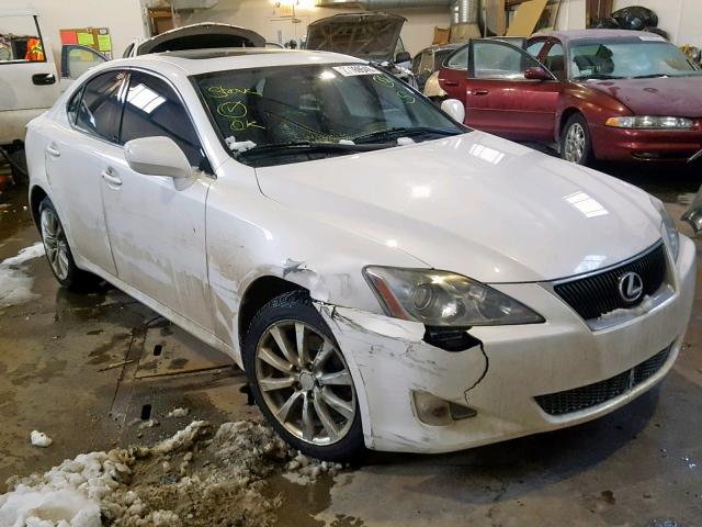 JTHCK262X75014902 - 2007 LEXUS IS 250 WHITE photo 1