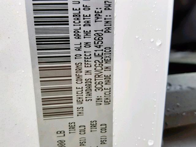 3C6TRVCG2JE145601 - 2018 RAM PROMASTER 白色 照片 10