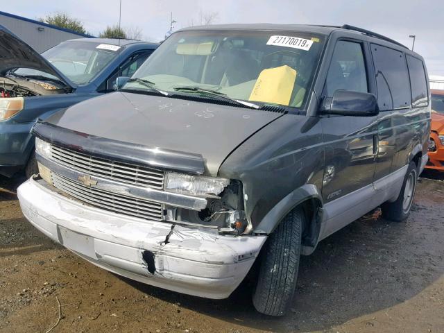 1GNDM19W8VB220248 - 1997 CHEVROLET ASTRO CHARCOAL photo 2