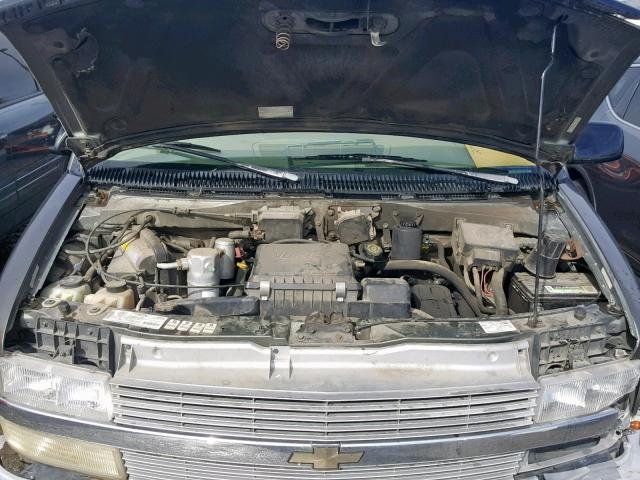 1GNDM19W8VB220248 - 1997 CHEVROLET ASTRO CHARCOAL photo 7