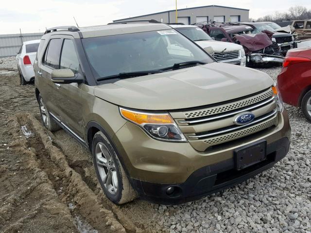 1FMHK7F83CGA02237 - 2012 FORD EXPLORER L GREEN photo 1