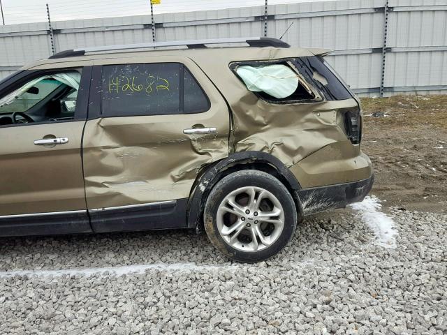 1FMHK7F83CGA02237 - 2012 FORD EXPLORER L GREEN photo 9