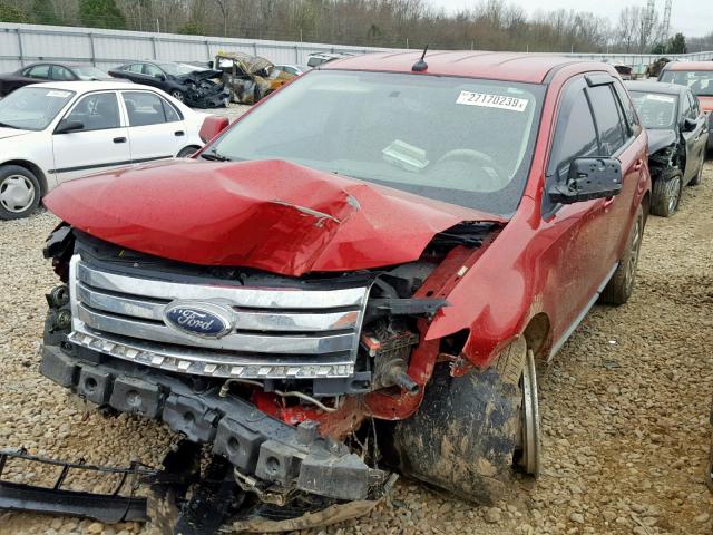 2FMDK3JC2ABB19007 - 2010 FORD EDGE SEL RED photo 2