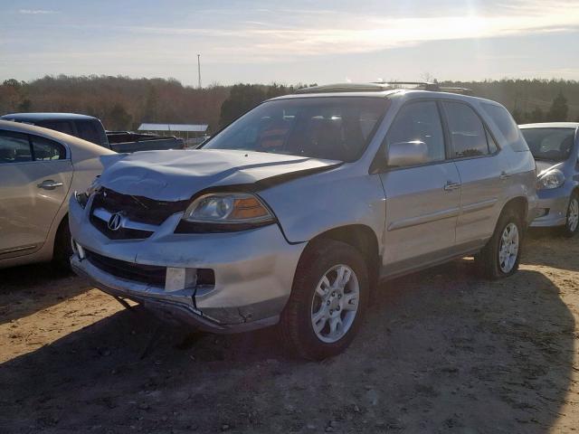 2HNYD18665H522554 - 2005 ACURA MDX TOURIN SILVER photo 2