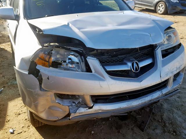 2HNYD18665H522554 - 2005 ACURA MDX TOURIN SILVER photo 9