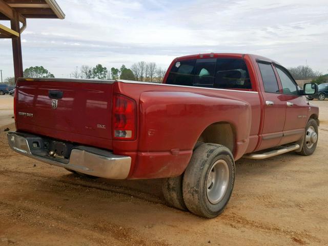 3D7ML48C16G262375 - 2006 DODGE RAM 3500 S RED photo 4