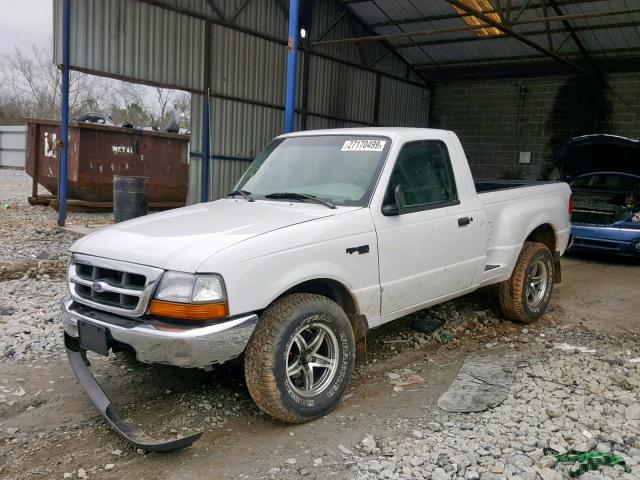 1FTYR10C0YPC13509 - 2000 FORD RANGER WHITE photo 2