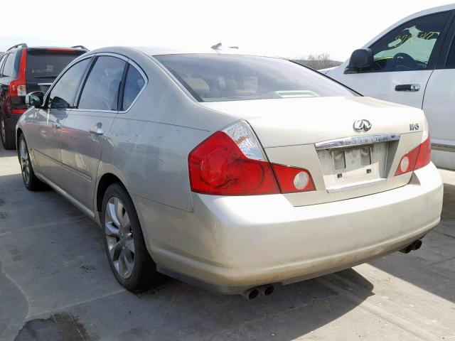 JNKBY01E76M207402 - 2006 INFINITI M45 BASE TAN photo 3