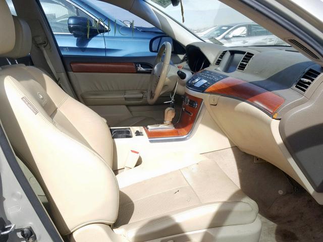 JNKBY01E76M207402 - 2006 INFINITI M45 BASE TAN photo 5