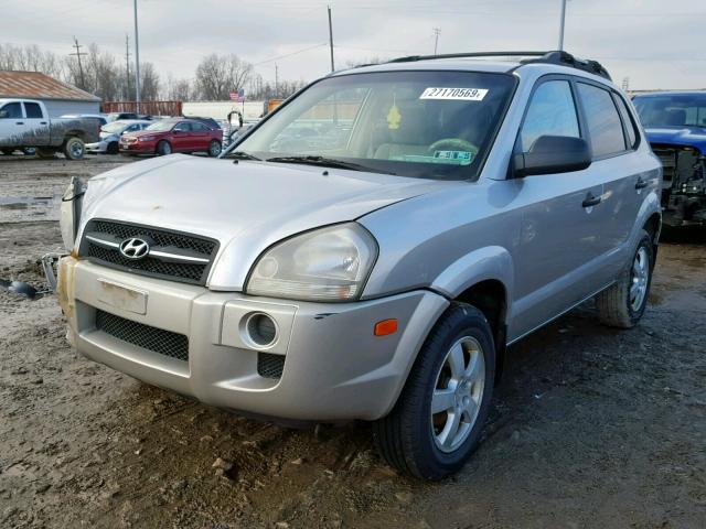 KM8JM12B86U399136 - 2006 HYUNDAI TUCSON GL SILVER photo 2