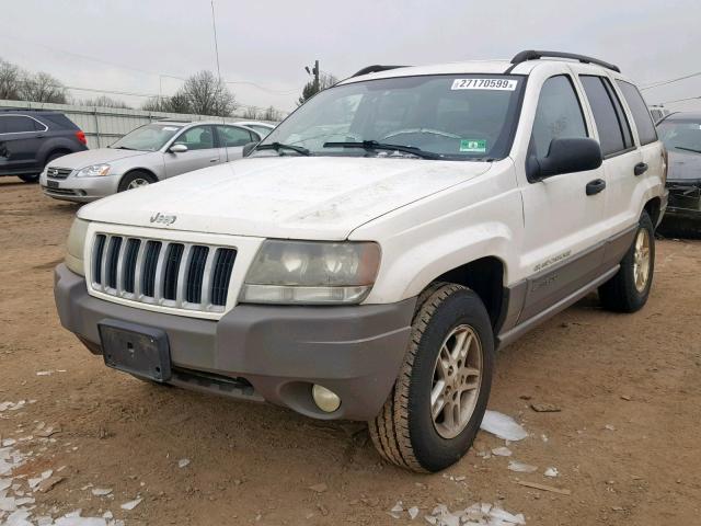 1J4GW48S14C252011 - 2004 JEEP GRAND CHER WHITE photo 2