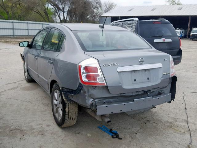 3N1AB6APXAL609469 - 2010 NISSAN SENTRA 2.0 SILVER photo 3