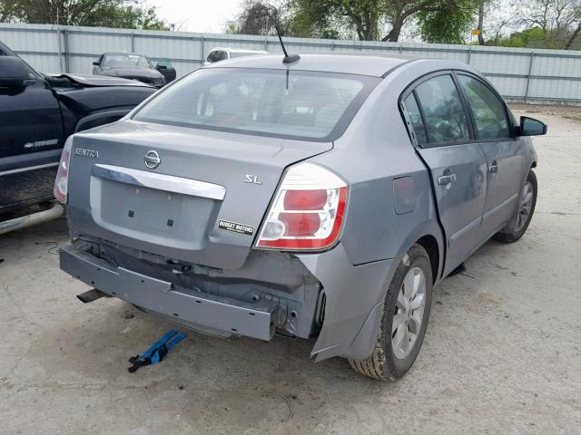 3N1AB6APXAL609469 - 2010 NISSAN SENTRA 2.0 SILVER photo 4