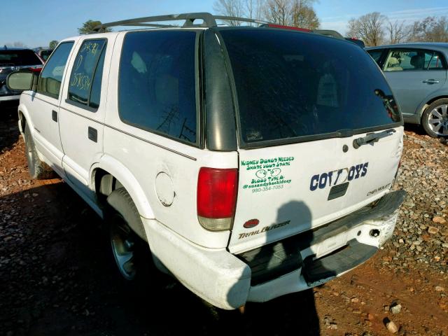 1GNCS13W4Y2190194 - 2000 CHEVROLET BLAZER WHITE photo 3