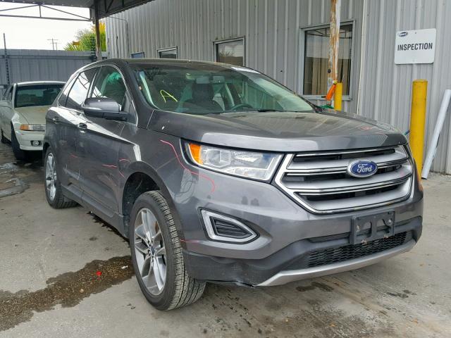 2FMPK4K96GBB92637 - 2016 FORD EDGE TITAN GRAY photo 1