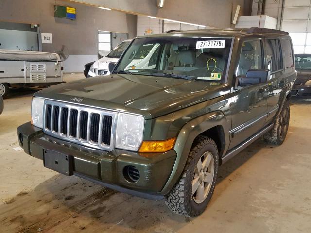 1J8HG48K27C586696 - 2007 JEEP COMMANDER GREEN photo 2