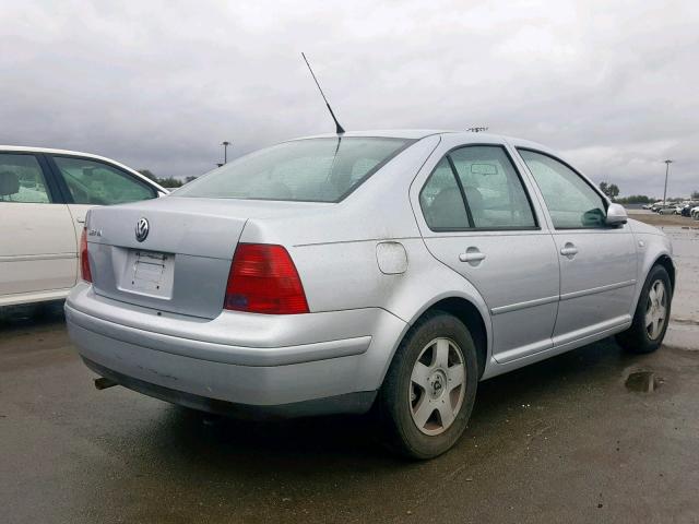 3VWSB69MX2M182413 - 2002 VOLKSWAGEN JETTA GLS SILVER photo 4