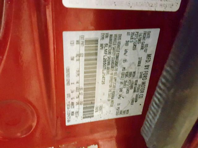 5LMFL28507LJ14725 - 2007 LINCOLN NAVIGATOR Қызыл фото 10