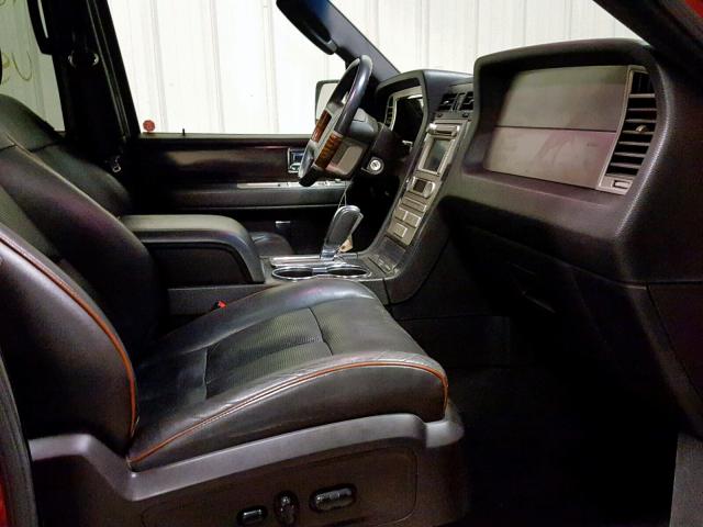 5LMFL28507LJ14725 - 2007 LINCOLN NAVIGATOR Қызыл фото 5