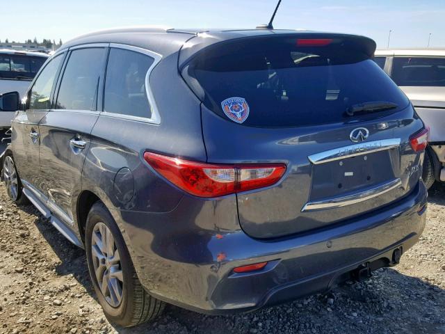 5N1AL0MMXDC322475 - 2013 INFINITI JX35 GRAY photo 3