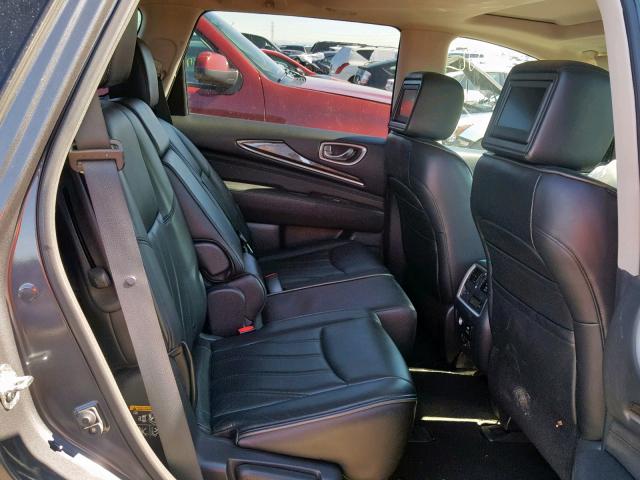 5N1AL0MMXDC322475 - 2013 INFINITI JX35 GRAY photo 6