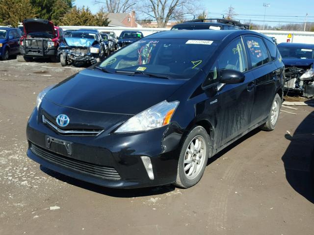 JTDZN3EU5D3242552 - 2013 TOYOTA PRIUS V BLACK photo 2