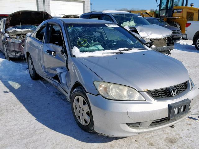 1HGEM22165L032891 - 2005 HONDA CIVIC DX V SILVER photo 1